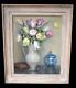 Oil Painting Still Life With Tulips Signed Art Deco Period Early 20th Century