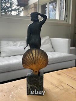 Old Bronze Woman Signed by Georges Girreau Art Deco Period