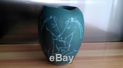Old Ceramic Vase Signed I. Sena N ° 36/2000