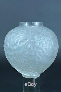 Old Vase Signed Lalique Model Gui Art Deco Glass Glass 1920 Uncommon