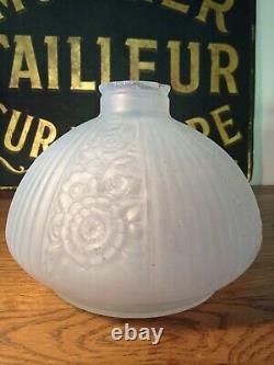 Onion Vase Signed Etaleune Bet Art Deco Antique Glass Paste