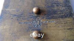 Original Boite En Bronze Pal Bell Arts & Crafts Israel Signed Judaica 1950's