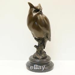 Owl Statue Owl Bird Animal Style Art Deco Bronze Massive Sign