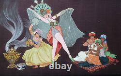 Painting By Hoft Dated 1930 The Mille And A Nuits Orientalism Art Deco