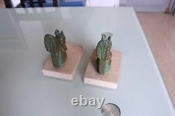 Pair Of Art Deco Squirrel-shaped Bookcases Signed H. Moreau, Hippolyte