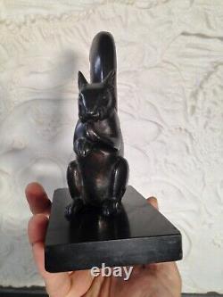 Pair of ART DECO bookends signed LEDUCQ Squirrel
