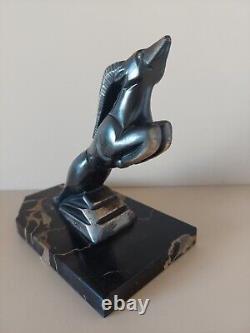 Pair of Art Deco Bookends Antelope Signed H MOREAU 1920