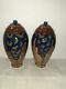 Pair Of Art Deco Covered Vases Signed Tharaud