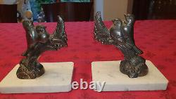 Pair of Art Deco era bookends signed by FRECOURT