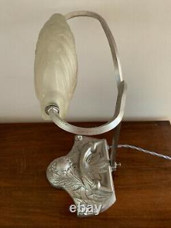 Paris Star Silver Art Deco Pressed Glass Cast Schneider Style Glass