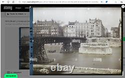 Paris, Temporary Tournelle Bridge 1924-1928. André DUDOUIT (19th-20th centuries)