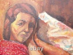 Portrait of a woman from the 1970s signed FORMAT 25F