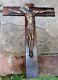 Precious Crucifix Modernist 1930 Signed Bronze/ebène By Macassar Art Deco