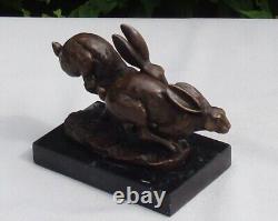 Rabbit Hare Animalier Hunting Style Art Deco Style Art Nouveau