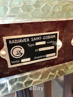 Radiator Art Deco Sign Saint Gobain Glass Rene Coulon Lamp Chandelier Muller