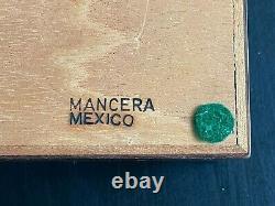 Rare Art Deco Box Precious Wood And Silver Signed Mexico Perfect Condition