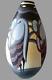 Rare Kerami Vase Aux Herons Polychrome Signe Charles Catteau N 989