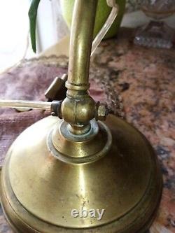 Rare Signed Piano Lamp Copper Brass In Her Juice Works Clean Up