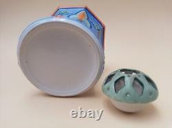 Rare incense burner in signed faience by G. GUYARD 1930 Art Deco