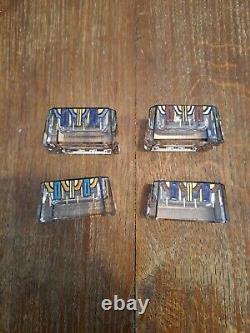 Salt cellars and Art Deco knife rests from the 1920s. Signed Moreau