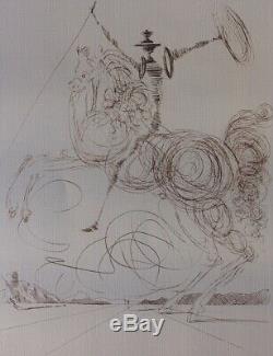 Salvador Dali Don Quixote Lithographie Signed And Numbered # 500ex