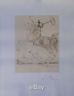 Salvador Dali Don Quixote Lithographie Signed And Numbered # 500ex