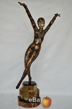 Sculpture Art Deco Dancer By Moljine