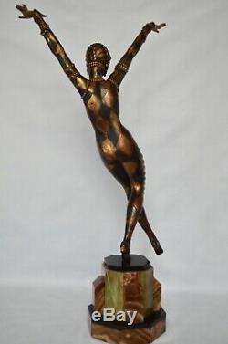 Sculpture Art Deco Dancer By Moljine
