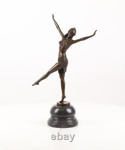 Sculpture Dancer from Palmyra bronze Art Deco Style After Demetre Chiparus