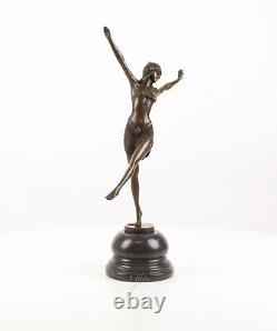 Sculpture Dancer from Palmyra bronze Art Deco Style After Demetre Chiparus