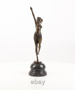 Sculpture Dancer from Palmyra bronze Art Deco Style After Demetre Chiparus