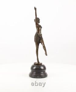 Sculpture Dancer from Palmyra bronze Art Deco Style After Demetre Chiparus