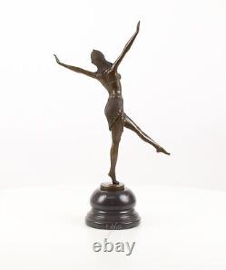 Sculpture Dancer from Palmyra bronze Art Deco Style After Demetre Chiparus