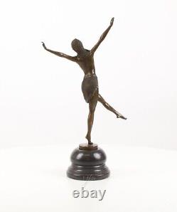 Sculpture Dancer from Palmyra bronze Art Deco Style After Demetre Chiparus