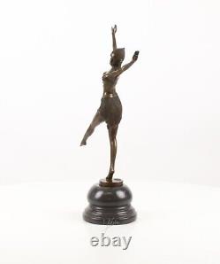 Sculpture Dancer from Palmyra bronze Art Deco Style After Demetre Chiparus