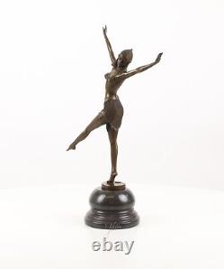 Sculpture Dancer from Palmyra bronze Art Deco Style After Demetre Chiparus