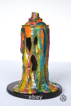 Sculpture graffiti, street art, paint bomb drips COLORZ decor