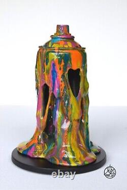 Sculpture graffiti, street art, paint bomb drips COLORZ decor