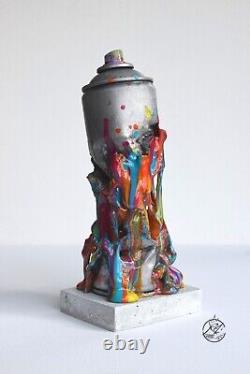 Sculpture graffiti, street art, paint bomb zen colorz drips deco