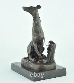 Sculpture of a Hunting Dog Animalier Style Art Deco Art Nouveau Bronze