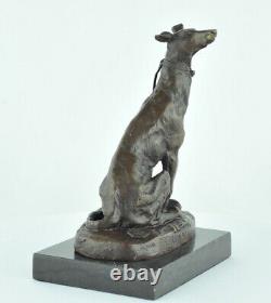 Sculpture of a Hunting Dog Animalier Style Art Deco Art Nouveau Bronze