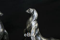 Serres-book Silvered Bronze In 1925 Signed Maurice Frécourt / Bookend 1925