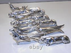 - Set of 12 Knife Holders Art Deco Style by SANDOZ Unsigned