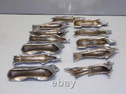 - Set of 12 Knife Holders Art Deco Style by SANDOZ Unsigned