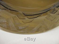 Signed Daum Art Important Deco1930 Bowl Cut Clear To 2,2 KG