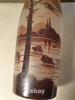 Signed Joma Vase. Art Deco (1925-1940). Lakeside Decoration.
