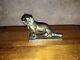 Small Bronze Subject Of A Dachshund Signed By Irenée Rochard 1930 Art Deco Dog