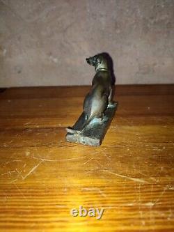 Small bronze subject of a signed Irenée ROCHARD 1930 Art Deco Dachshund