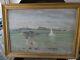 St Malo In 1919 Oil On Panel Signed J. Python Art Deco