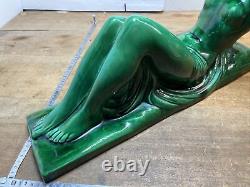Statue Charles Lemanceau Nude Woman Signed Numbered Art Deco (no. 1)